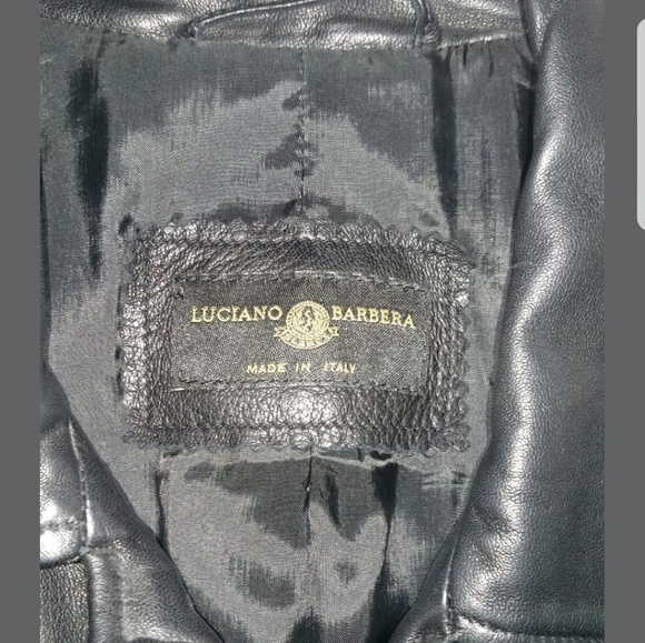 Luciano Barbera authentic, black leather jacket - Picture 7 of 8